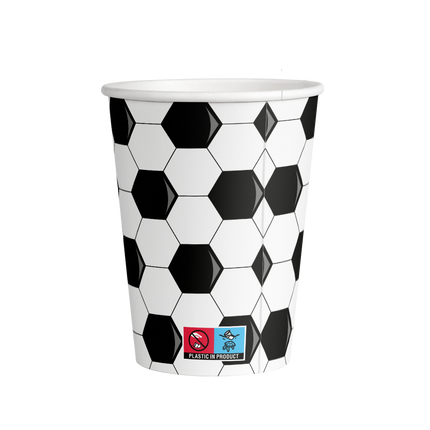 Fußball Becher 9cm 8Stk