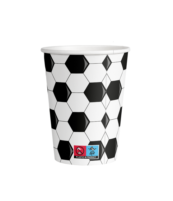 Fußball Becher 9cm 8Stk