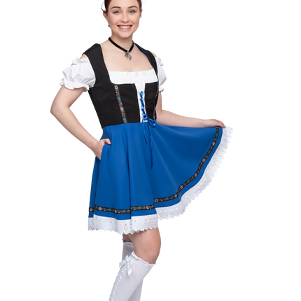 Oktoberfest Dirndlkleid Oktoberfest Schwarz Blau Damen