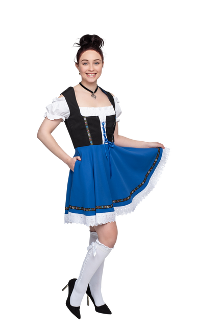 Oktoberfest Dirndlkleid Oktoberfest Schwarz Blau Damen