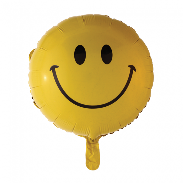 Helium Ballon Emoji Lächeln 45cm leer