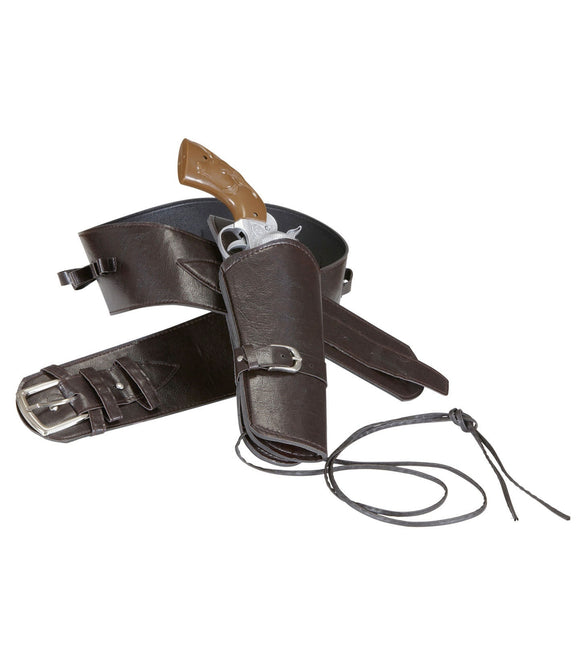 Braunes Holster mit Gürtel