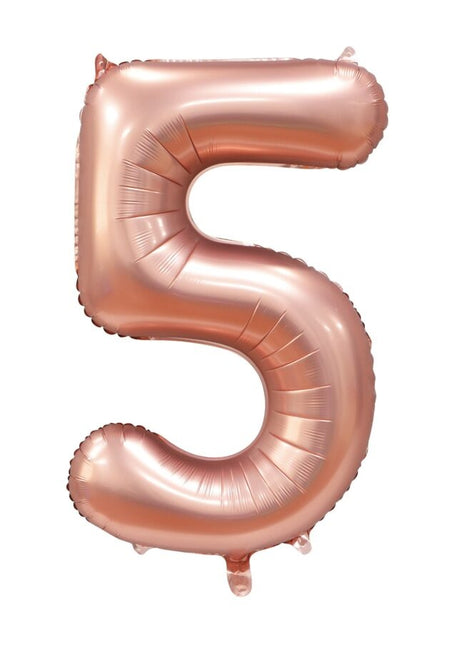 Rose Gold Figur Ballon 5 Jahre Glanz 86cm