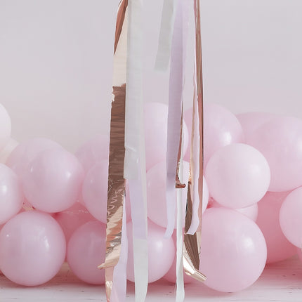 Rose Gold Ballongirlande 14m