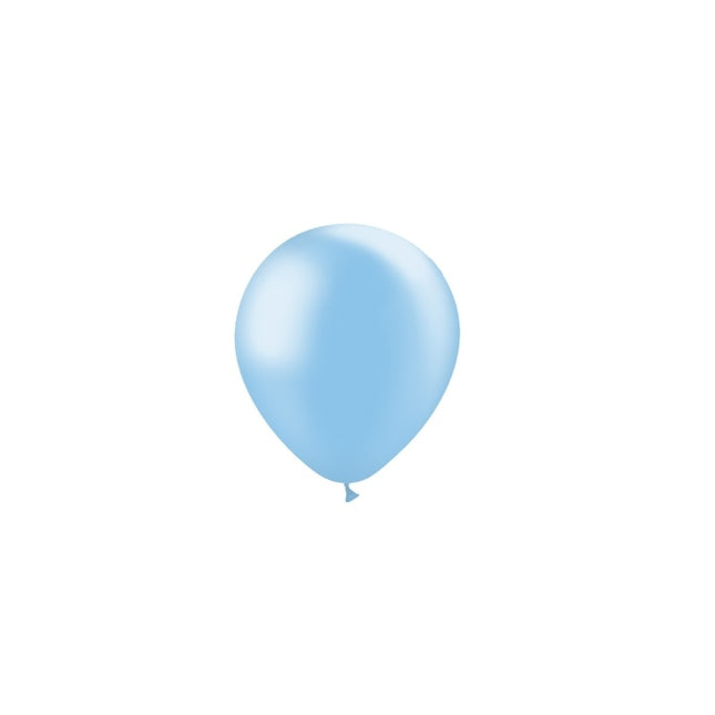 Hellblaue Ballons Metallic 13cm 100Stk.