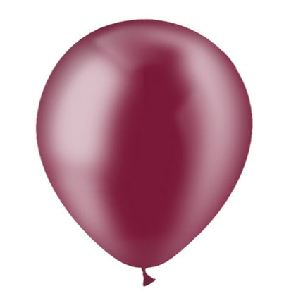 Bordeaux Rote Ballons Transparent 30cm 50Stk