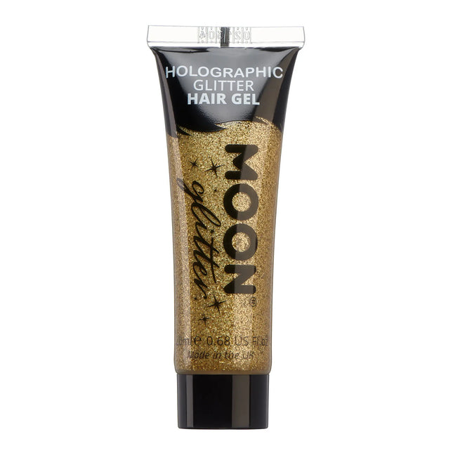 Moon Glitter Holographisches Glitzer Haargel Gold 20ml