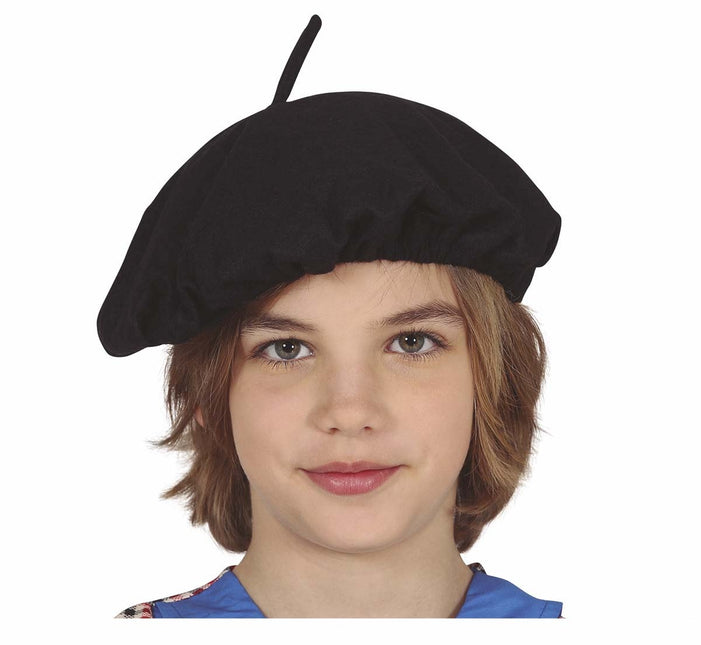 Schwarzes Beret Kind