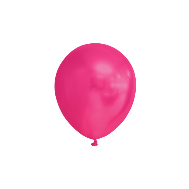 Fuchsia Luftballons Metallic 13cm 100 Stk.