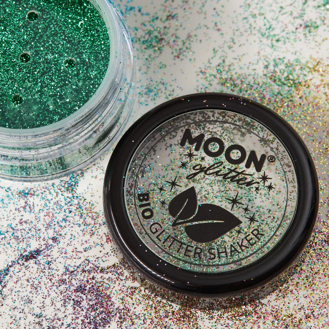 Moon Glitter Bio Glitter Shaker Grün 5g