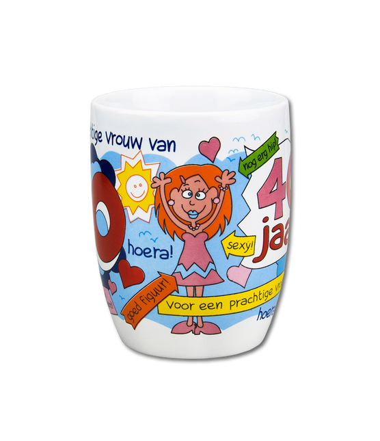 Becher 40 Jahre Frau 12cm