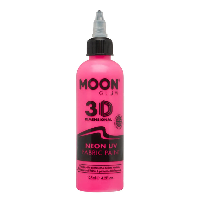 Moon Glow Neon UV Gewebefarbe 125ml Intensives Pink 125ml