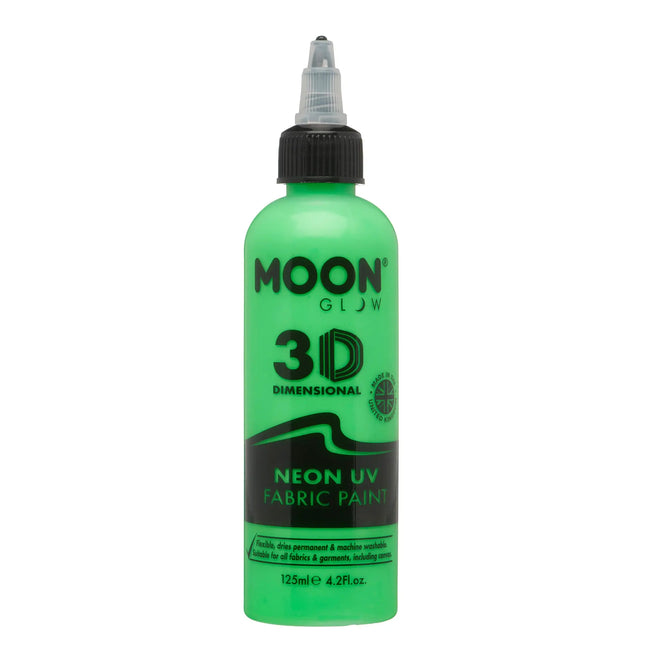 Moon Glow Neon UV Gewebefarbe 125ml Intensives Grün 125ml