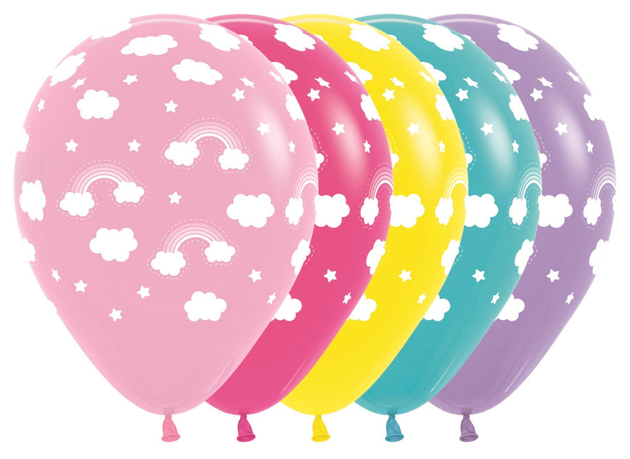 Ballons Regenbogen Mix 30cm 25Stk