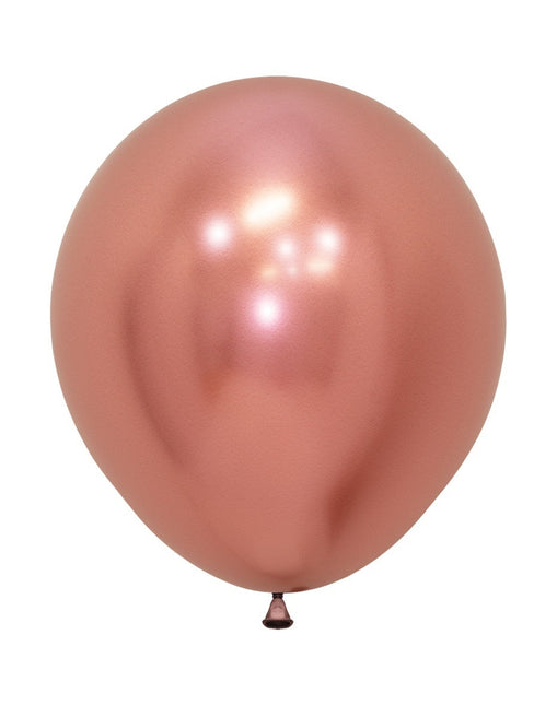 Ballons Reflex Rose Gold 45cm 6Stk