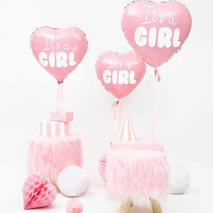 Helium Ballon Herz It's A Girl Empty 45cm