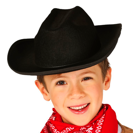 Cowboyhut Schwarz Kinder