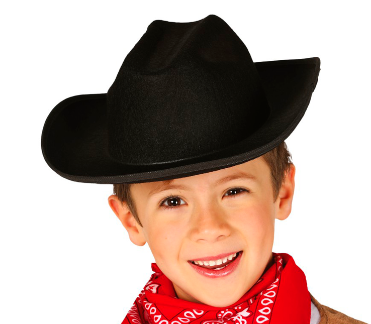 Cowboyhut Schwarz Kinder