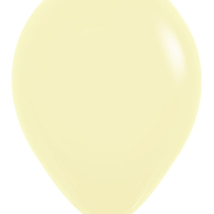 Ballons Pastell Mattgelb 30cm 50Stk