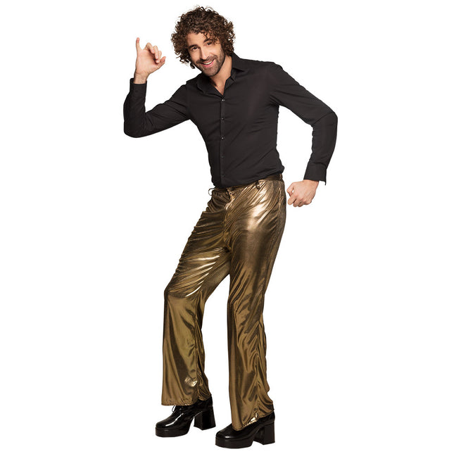 Goldene Disco-Hose M/L