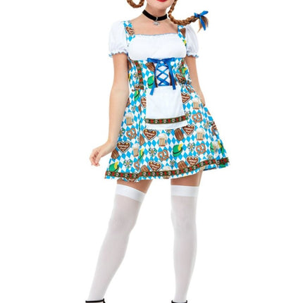 Dirndlkleid Oktoberfest Brezeln