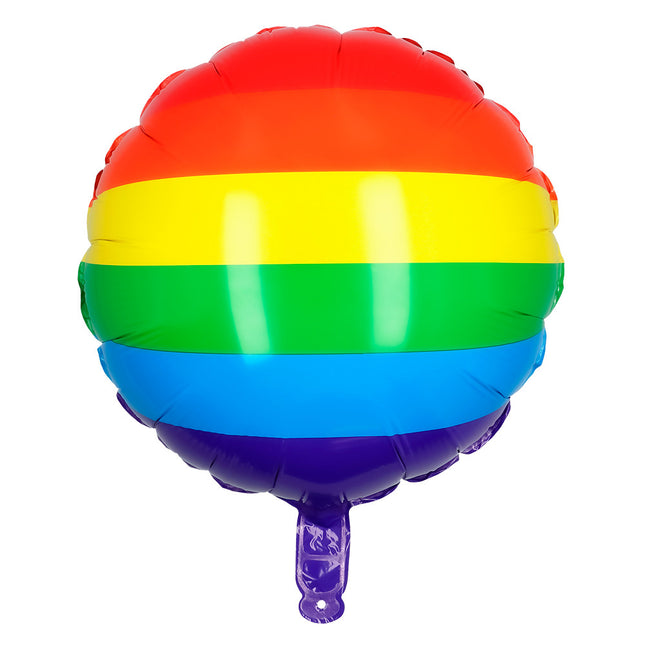 Regenbogen Helium Ballon Doppelseitig Leer 45cm