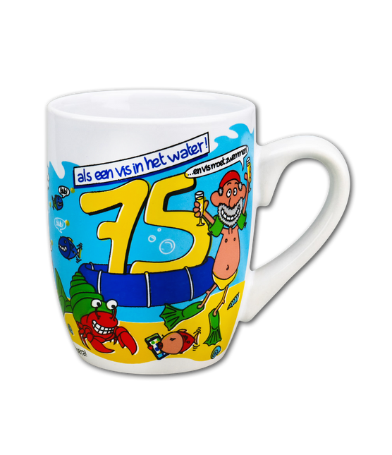 Becher 75 Jahre 12cm