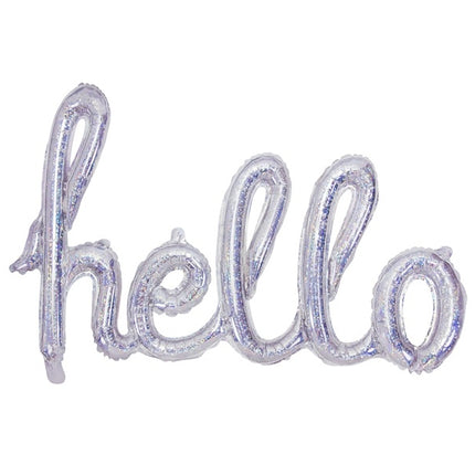 Folienballon Hello Holographic 72cm