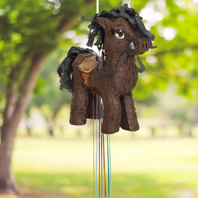 Pull Pinata Pferd Braun 40cm