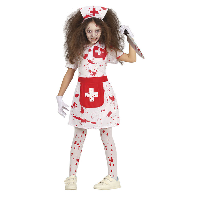 Schwester Halloween Kostüm Mädchen Blut