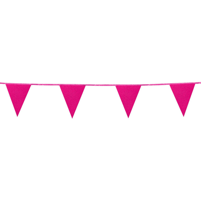 Fuchsia Girlande Glitzerpapier 6m