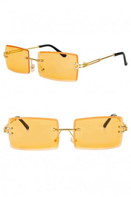 Brille Rechteckig Orange