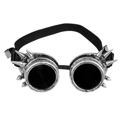 Silberne Brille Cyberpunk