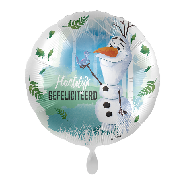 Gefrorener Heliumballon Olaf Leer 43cm