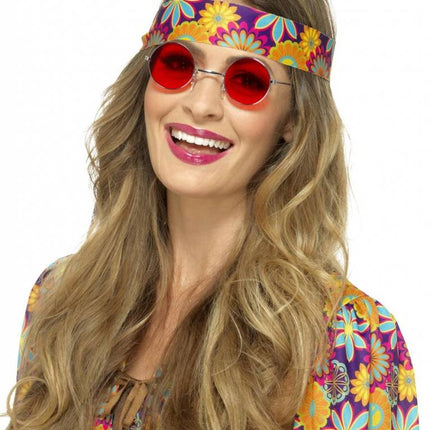 Hippie-Brille Rot