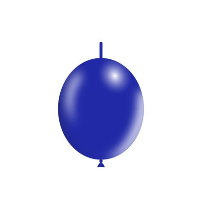 Dunkelblaue Ballons mit Knöpfen 30cm 50 Stk.