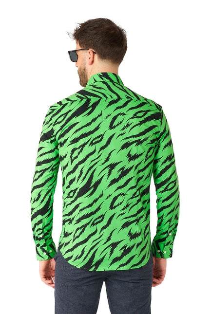 Tiger Green Shirt Männer OppoSuits