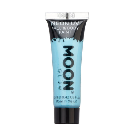 Moon Glow Pastell Neon UV Face Paint Pastellblau 12ml