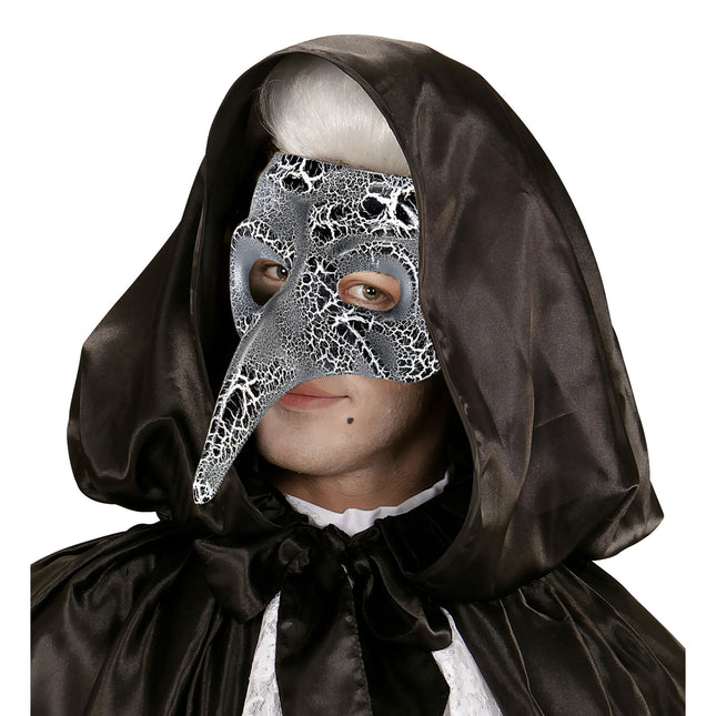 Weiße schwarze Maske