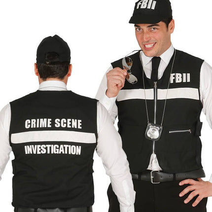 FBI Weste und Mütze