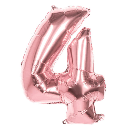 Rose Gold Figur Ballon 4 Jahre 86cm