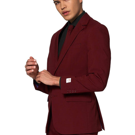 Bordeauxroter Anzug Männer OppoSuits