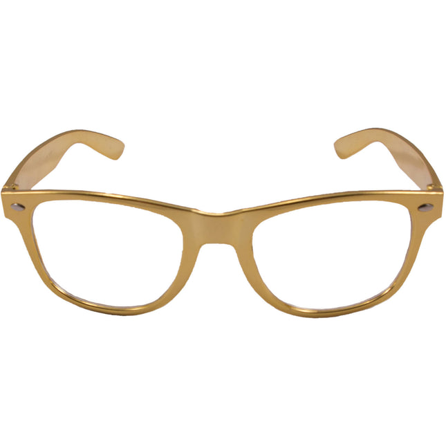 Brille Metallic Gold