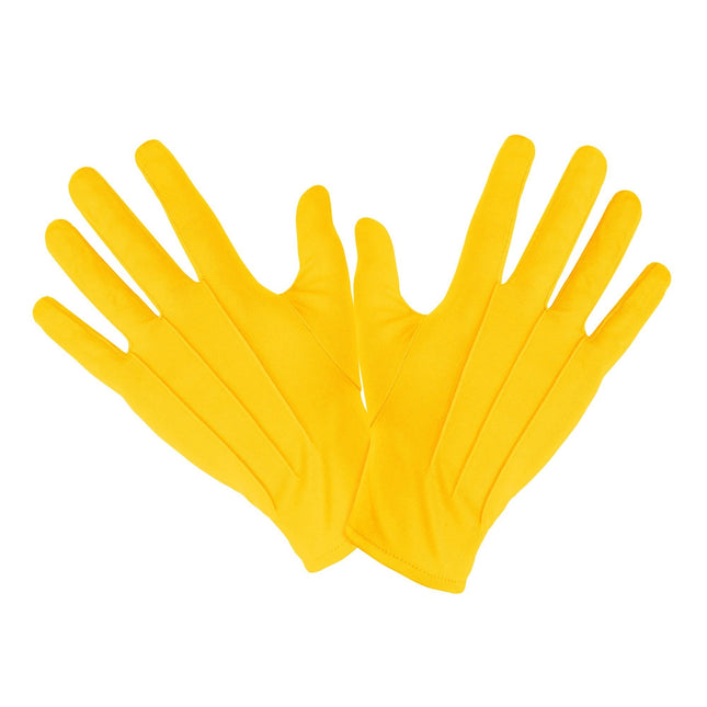 Gelbe Handschuhe