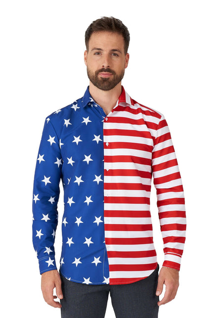 USA Flaggen Shirt Männer Suitmeister