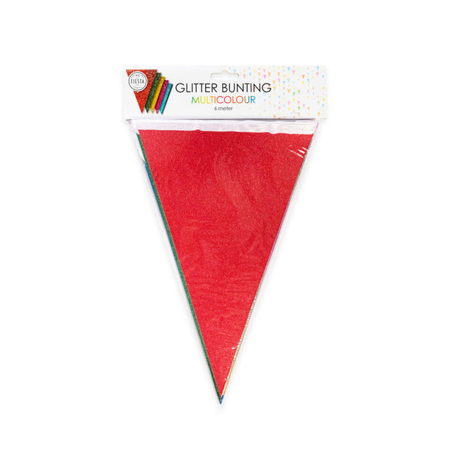 Flaggenleine Glitter Bunt 6m