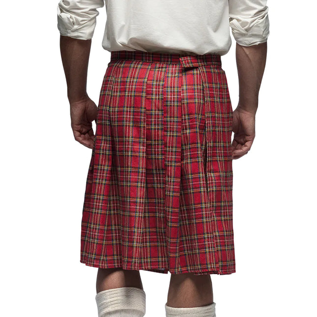 Roter Kilt Männer mit Tasche