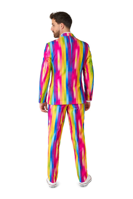 Regenbogen Streifen Anzug Männer OppoSuits