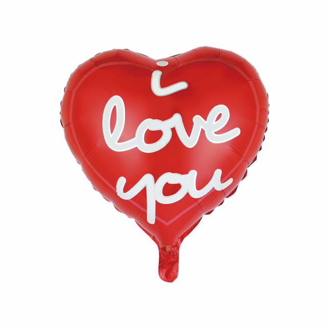 Helium Ballon Herz I Love You 45cm leer