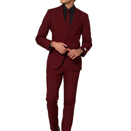 Bordeauxroter Anzug Männer OppoSuits